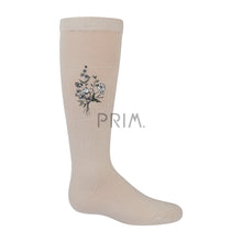 Load image into Gallery viewer, ZUBII FLORAL FRAME KNEE SOCK
