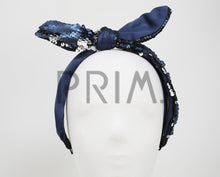 Load image into Gallery viewer, SEQUIN AND SATIN BOW HEADBAND
