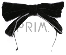 Load image into Gallery viewer, VELVET BOW METALLIC EDGE HEADBAND
