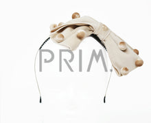 Load image into Gallery viewer, VELVET BOW WITH BUTTONS HEADBAND
