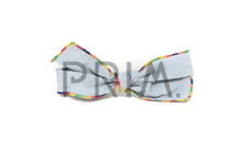 Load image into Gallery viewer, MULTI EDGE DENIM TIE BOW CLIP
