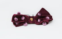 Load image into Gallery viewer, VELVET BOW WITH BUTTONS CLIP

