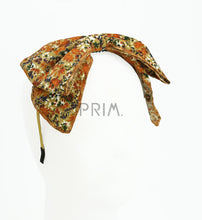 Load image into Gallery viewer, DACEE FLORAL CORDUROY BOW HEADBAND
