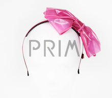 Load image into Gallery viewer, VINYL BOW CLEAR HEADBAND
