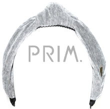 Load image into Gallery viewer, VELOUR STRIPE KNOT HEADBAND
