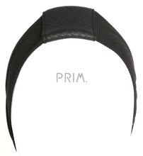 Load image into Gallery viewer, QUILTED LEATHER CENTER JUNIOR HEADWRAP
