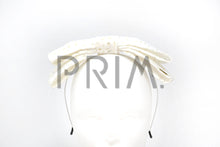 Load image into Gallery viewer, LEATHER DOUBLE BOW HEADBAND
