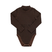 Load image into Gallery viewer, CHECKERED MOCK NECK ONESIE
