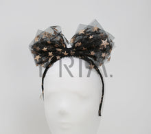 Load image into Gallery viewer, METALLIC STARS TULLE BOW HEADBAND
