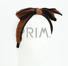 Load image into Gallery viewer, DACEE TWO TONE MOHAIR BOW HEADBAND
