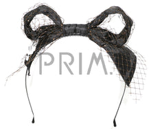 Load image into Gallery viewer, TAFFETA WIRE BOW NET HEADBAND
