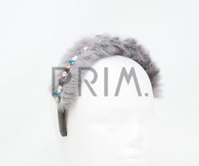 Load image into Gallery viewer, FUR WITH RHINESTONES ACROSS HEADBAND
