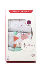 Load image into Gallery viewer, FEATHERS GIRLS MOD PRINT 3 PACK BRIEFS
