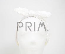 Load image into Gallery viewer, SEQUIN AND SATIN BOW HEADBAND
