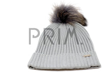 Load image into Gallery viewer, RIBBED HAT WITH POM POM
