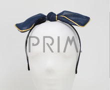 Load image into Gallery viewer, METALLIC TRIM BOW HEADBAND
