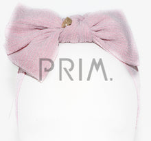 Load image into Gallery viewer, RIBBED SPARKLE BOW HEADWRAP
