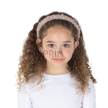 Load image into Gallery viewer, METALLIC TULLE BRAID PEARLS HEADBAND
