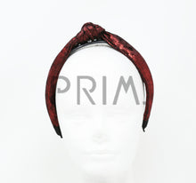 Load image into Gallery viewer, METALLIC VELVET KNOT HEADBAND
