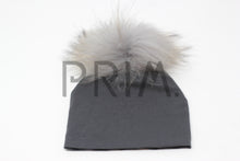 Load image into Gallery viewer, BABY HAT WITH FUR POM POM
