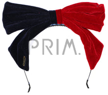 Load image into Gallery viewer, TWO TONE VELVET BOW HEADBAND
