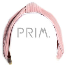 Load image into Gallery viewer, RIBBED VELOUR CENTER PINCH HEADBAND
