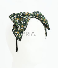 Load image into Gallery viewer, DACEE FLORAL CORDUROY BOW HEADBAND

