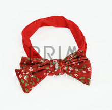 Load image into Gallery viewer, DACEE FLORAL CORDUROY BOW BABY HEADBAND
