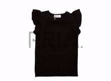 Load image into Gallery viewer, JB LONDON WIDE RIBBED FRILLED T-SHIRT

