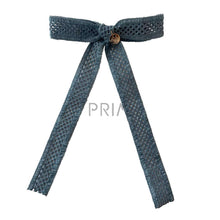 Load image into Gallery viewer, HALO DELLA CHENILLE LACE BOW LONG TAIL CLIP
