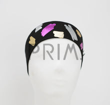 Load image into Gallery viewer, METALLIC PAINTBRUSH JUNIOR HEADWRAP
