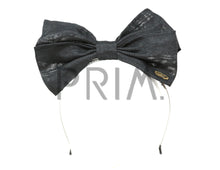 Load image into Gallery viewer, LINEN STANDING BOW HEADBAND
