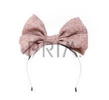 Load image into Gallery viewer, LINEN STANDING BOW HEADBAND
