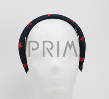 Load image into Gallery viewer, RIBBED WITH EMBROIDERED BUTTERFLIES HEADBAND
