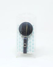 Load image into Gallery viewer, NAVY WEBBED LEATHER RIBBON CLIP
