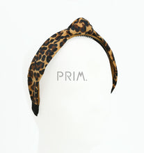 Load image into Gallery viewer, DACEE LEOPARD CORDUROY KNOT HEADBAND
