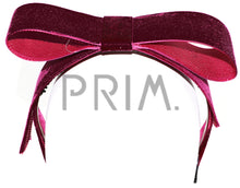 Load image into Gallery viewer, VELVET RIBBON BOW HEADBAND
