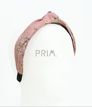 Load image into Gallery viewer, DACEE FLORAL CORDUROY KNOT HEADBAND
