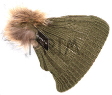 Load image into Gallery viewer, GENUINE FUR POM POM HAT
