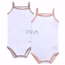 Load image into Gallery viewer, PC GIRLS SLEEVELESS COLOR TRIM ONESIE 2PACK
