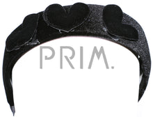Load image into Gallery viewer, VEVET PUFFY HEARTS HEADBAND
