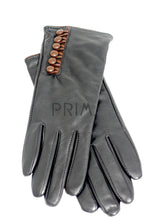 Load image into Gallery viewer, SIX LEATHER COVERED BUTTON 100% CASHMERE LINED
