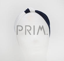 Load image into Gallery viewer, TWO TONE RIBBED KNOT BABY HEADBAND
