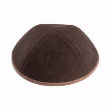 Load image into Gallery viewer, IKIPPAH BROWN WOOL WITH CAMEL RIM
