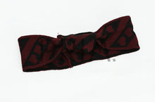 Load image into Gallery viewer, DACEE KNIT HEARTS KNOT BABY HEADBAND
