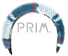 Load image into Gallery viewer, FUR CHECKERED COVERED HEADBAND
