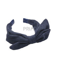 Load image into Gallery viewer, CORDUROY BOW HEADBAND
