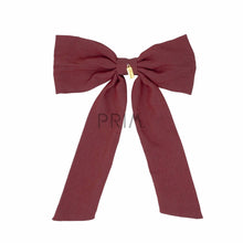 Load image into Gallery viewer, HEIRLOOMS DENIM BOW LONG CLIP
