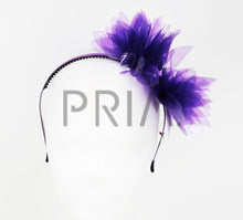 Load image into Gallery viewer, CLEAR VINYL FLOWER HEADBAND

