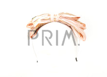 Load image into Gallery viewer, STRIPED GOLD BOW HEADBAND
